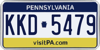 PA license plate KKD5479