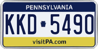 PA license plate KKD5490