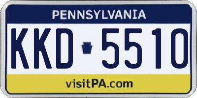 PA license plate KKD5510