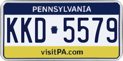 PA license plate KKD5579