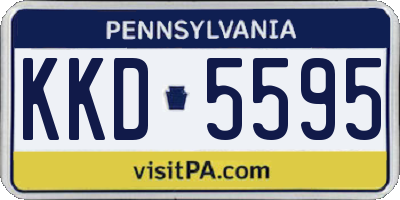 PA license plate KKD5595