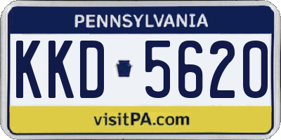 PA license plate KKD5620