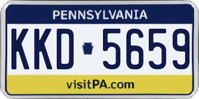 PA license plate KKD5659