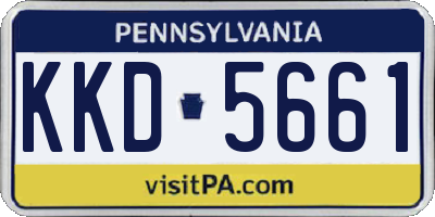 PA license plate KKD5661