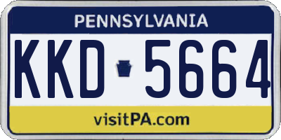 PA license plate KKD5664