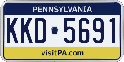 PA license plate KKD5691