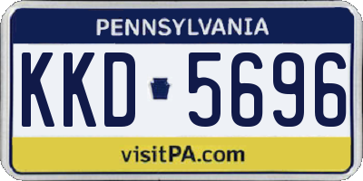 PA license plate KKD5696