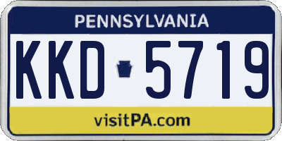PA license plate KKD5719