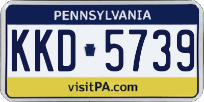 PA license plate KKD5739