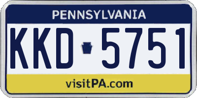 PA license plate KKD5751