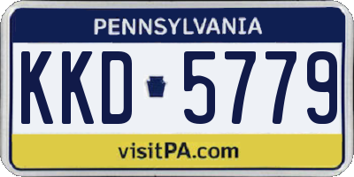 PA license plate KKD5779