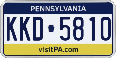 PA license plate KKD5810