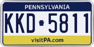 PA license plate KKD5811