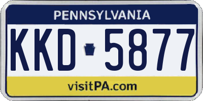 PA license plate KKD5877