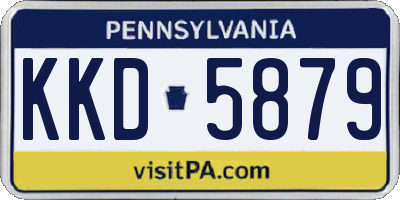 PA license plate KKD5879