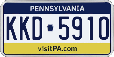 PA license plate KKD5910
