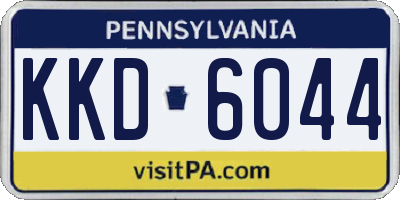 PA license plate KKD6044