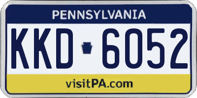 PA license plate KKD6052