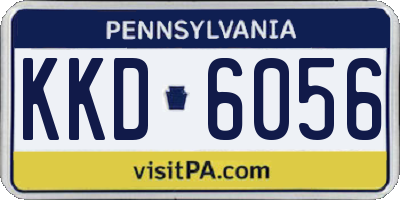PA license plate KKD6056