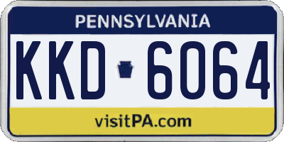 PA license plate KKD6064