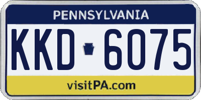 PA license plate KKD6075