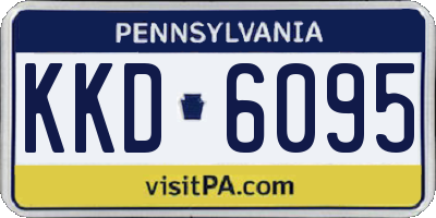 PA license plate KKD6095