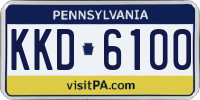 PA license plate KKD6100
