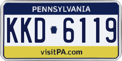 PA license plate KKD6119