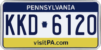 PA license plate KKD6120