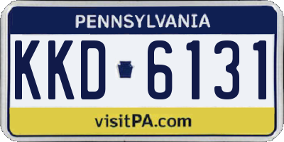 PA license plate KKD6131