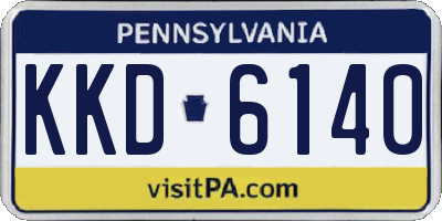 PA license plate KKD6140