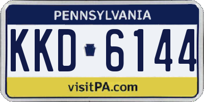 PA license plate KKD6144