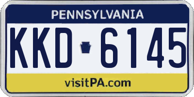 PA license plate KKD6145