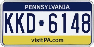 PA license plate KKD6148