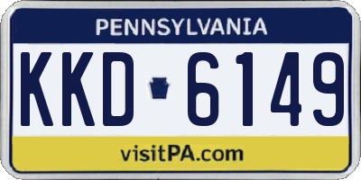 PA license plate KKD6149