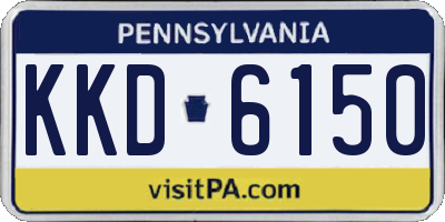 PA license plate KKD6150