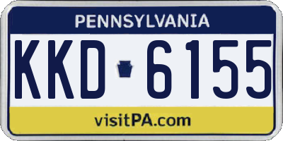 PA license plate KKD6155