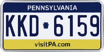 PA license plate KKD6159