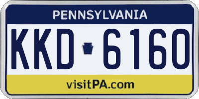 PA license plate KKD6160