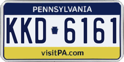 PA license plate KKD6161