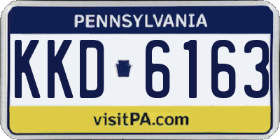 PA license plate KKD6163