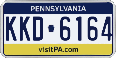 PA license plate KKD6164