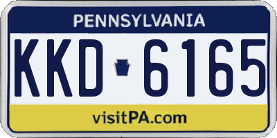 PA license plate KKD6165