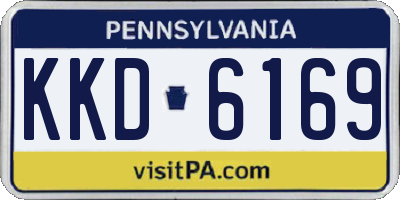 PA license plate KKD6169