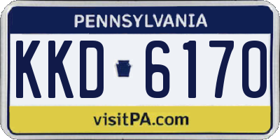 PA license plate KKD6170