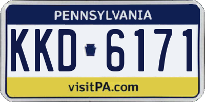 PA license plate KKD6171