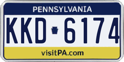 PA license plate KKD6174