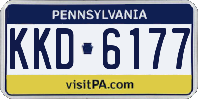 PA license plate KKD6177