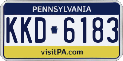 PA license plate KKD6183