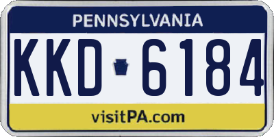 PA license plate KKD6184
